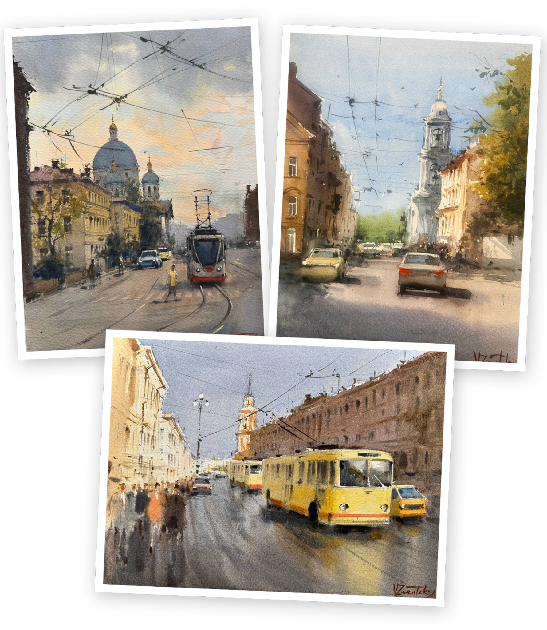 Коллаж работ курса